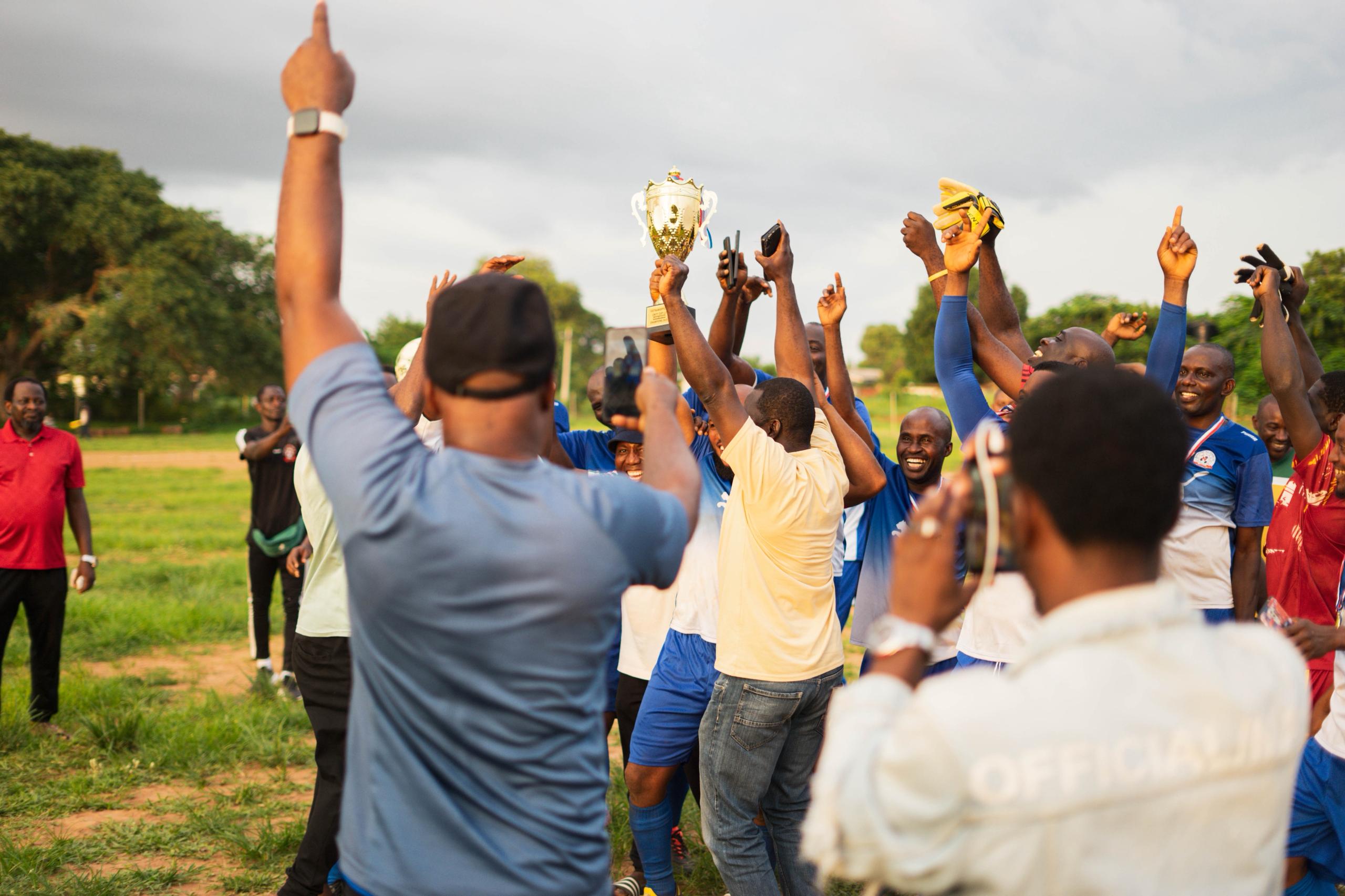 Fans celebrating
